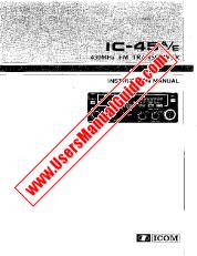 Ver IC-45E pdf Usuario / Propietarios / Manual de instrucciones
