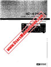Ver IC-475E pdf Usuario / Propietarios / Manual de instrucciones