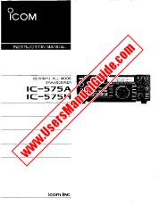 Ver IC-575A pdf Transceptor de modo completo de 28 / 50MHz - Manual de instrucciones