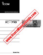Voir IC718 pdf Utilisateur / Propriétaires / Manuel d'instructions