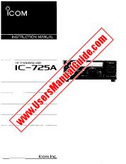 View IC-725A pdf User/Owners/Instruction Manual