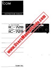 Voir IC-728 pdf Utilisateur / Propriétaires / Manuel d'instructions