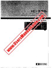 Visualizza IC735 pdf Utente/proprietari/manuale di istruzioni