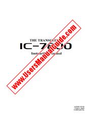 View IC7800 pdf User/Owners/Instruction Manual