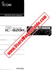 Voir IC-820H pdf Utilisateur / Propriétaires / Manuel d'instructions