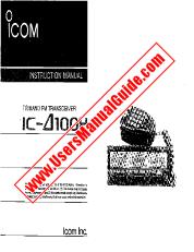 Ansicht IC-D100H pdf Benutzer / Besitzer / Bedienungsanleitung