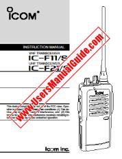 View IC-F21 pdf User/Owners/Instruction Manual