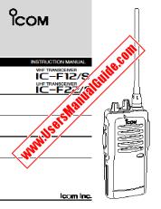Ver IC-F12 pdf Usuario / Propietarios / Manual de instrucciones