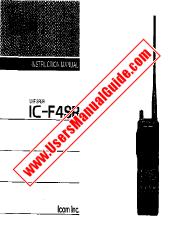 Vezi IC-F4SR pdf Utilizator / Proprietarii / Manual de utilizare
