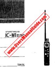 View IC-M1 EURO pdf User/Owners/Instruction Manual