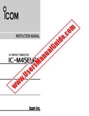 Voir ICM45 EURO pdf Utilisateur / Propriétaires / Manuel d'instructions