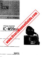 Vezi IC-M59EURO pdf Utilizator / Proprietarii / Manual de utilizare