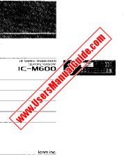Voir IC-M600E pdf Utilisateur / Propriétaires / Manuel d'instructions