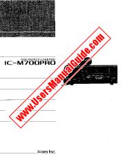 Voir IC-M700PRO pdf Utilisateur / Propriétaires / Manuel d'instructions