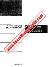 Vezi IC-M800 pdf Utilizator / Proprietarii / Manual de utilizare