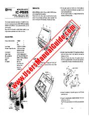 Voir IC-PS25 pdf Utilisateur / Propriétaires / Manuel d'instructions