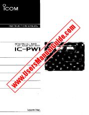 Voir IC-PW1 pdf Utilisateur / Propriétaires / Manuel d'instructions