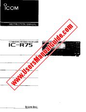 Voir IC-R75 pdf Utilisateur / Propriétaires / Manuel d'instructions