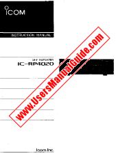 Voir IC-RP4020 pdf Utilisateur / Propriétaires / Manuel d'instructions