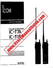 Vezi IC-T7A pdf Utilizator / Proprietarii / Manual de utilizare