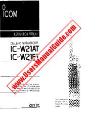 Ver IC-W21AT pdf Usuario / Propietarios / Manual de instrucciones