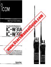 Voir IC-W31A pdf Utilisateur / Propriétaires / Manuel d'instructions