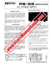 Voir PS55 pdf Utilisateur / Propriétaires / Manuel d'instructions