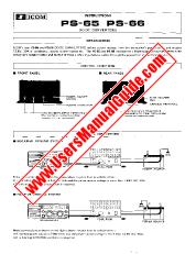 Voir PS-66 pdf Utilisateur / Propriétaires / Manuel d'instructions