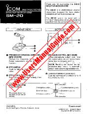 Voir SM20 pdf Utilisateur / Propriétaires / Manuel d'instructions
