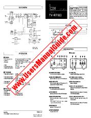 Voir TV-R7100 pdf Utilisateur / Propriétaires / Manuel d'instructions