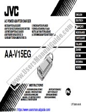 Ansicht AA-V15EG pdf Anweisungen - Englisch, Englisch, Deutsch, Französisch, Niederlande, Castellano, Italienisch