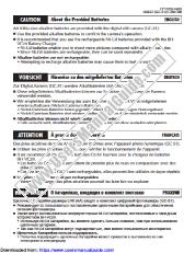 View BH-VC20EG pdf About the Provided Batteries - English, Deutsch, Français, Russian
