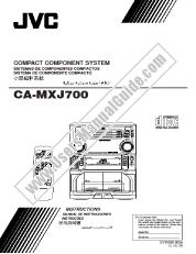 View CA-MXJ700U pdf Instructions