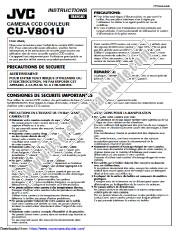Ver CU-V801U pdf Instrucciones - Francés