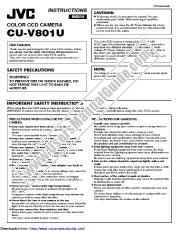 Ver CU-V801U pdf Instrucciones