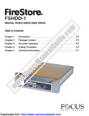 View DR-DV5000 pdf DR-DV5000 - FSHDD-1 DIGITAL VIDEO HARD DISK DRIVE