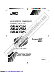Ver GR-AX310U(C) pdf Instrucciones - Inglés, Francés