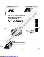 Voir GR-AX227UM pdf Instructions - anglais, espagnol, portugais