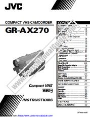 Voir GR-AX370EK pdf Directives