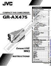Voir GR-AX475EK pdf Instruction