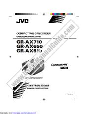 Ansicht GR-AX710U(C) pdf Anleitung - Englisch, Französisch