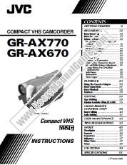 Voir GR-AX770EK pdf Directives