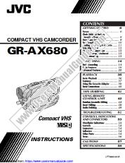 Ver GR-AX680EK pdf Instrucciones