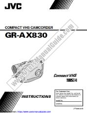 Voir GR-AX830U pdf Directives