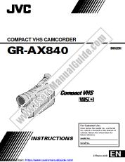Voir GR-AX840U pdf Directives