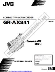 Voir GR-AX841U pdf Directives