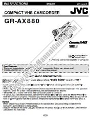Ver GR-AX880US pdf Manual de instrucciones