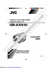 Voir GR-AX910U(C) pdf Mode d'emploi - Anglais, Français