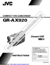 Ansicht GR-AX920U(C) pdf Anleitung