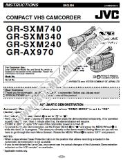 Ver GR-SXM740U pdf Manual de instrucciones